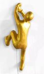 Ancizar Marin Sculptures  Ancizar Marin Sculptures  Male Climber #33 (Gold)
